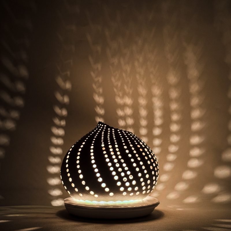 Spiral Glow Gourd Lamp